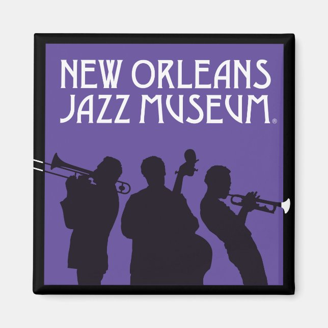 Íman Ímã de Músicos do Museu de Jazz de Nova Orleans® (Frente)
