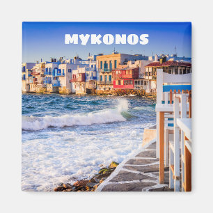 Íman Ímã de Mykonos com pouca Veneza