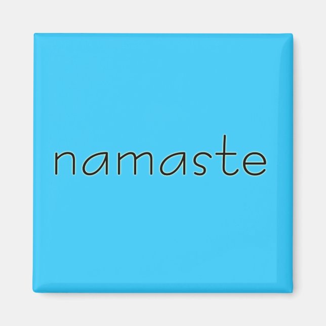 Íman ímã de namaste (Frente)