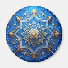 Íman Ímã de Natal Azul Decorativo de Férias