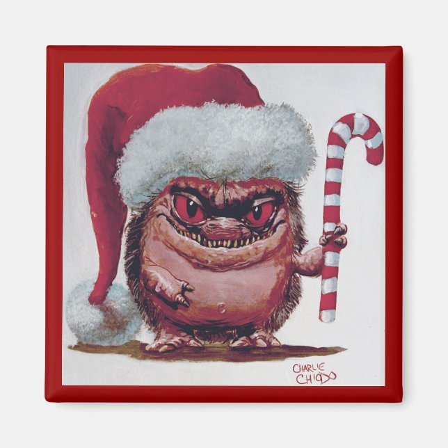 Íman Ímã de Natal de Criatura (Frente)