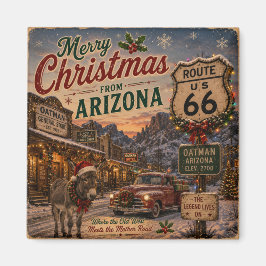 Íman Ímã de Natal de Oatman Arizona para Geladeira Souv