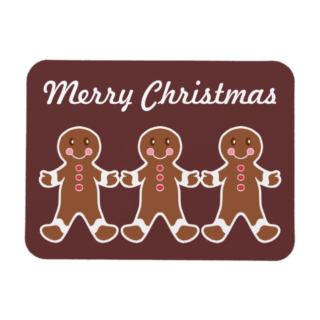 Íman Ímã de Natal de Pão de Mel (Horizontal)
