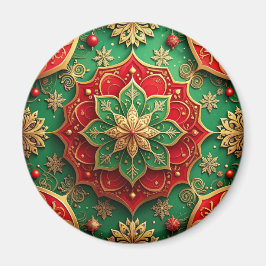 Íman Ímã de Natal Decorativo Vermelho Verde para Férias