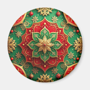 Íman Ímã de Natal Decorativo Vermelho Verde para Férias