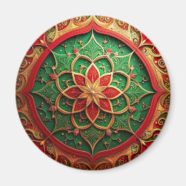 Íman Ímã de Natal Decorativo Vermelho Verde para Férias
