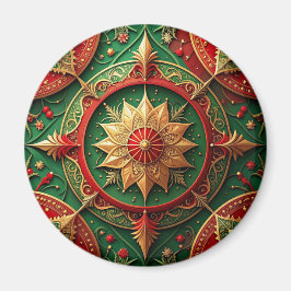 Íman Ímã de Natal Decorativo Vermelho Verde para Férias