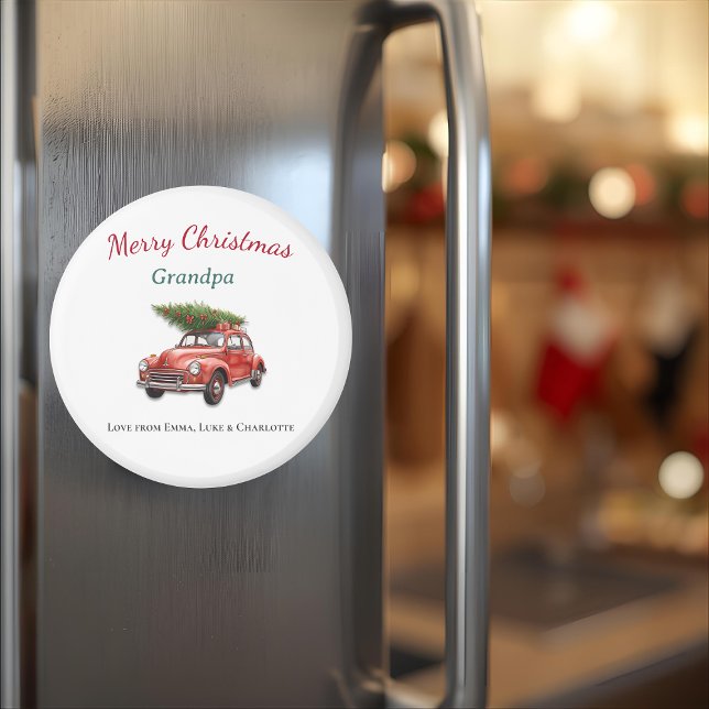 Íman Ímã de Natal Feliz Personalizado para Vô (Criador carregado)