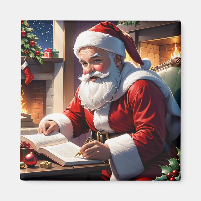 Íman Ímã de Natal Papai Noel (Frente)