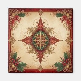 Íman Ímã de Natal Vermelho Decorativo de Férias