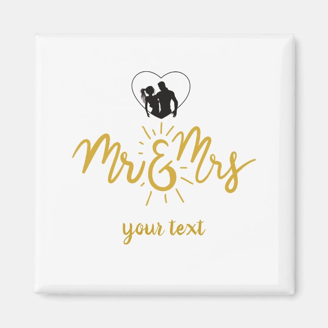 Íman Ímã de Noivos Recém-Casados (Frente)