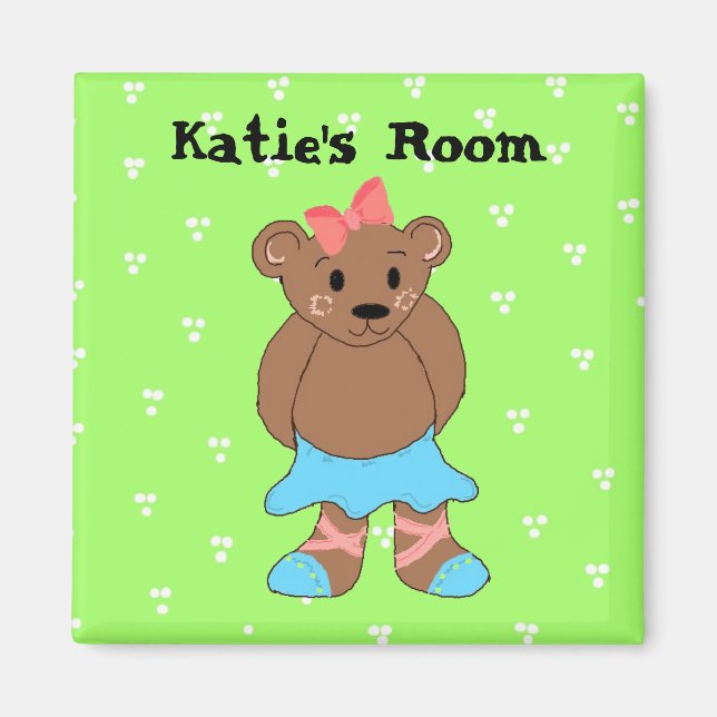 Íman Ímã de Nome de Urso (Frente)