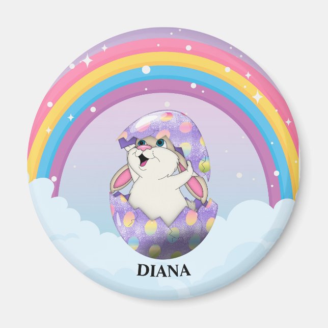 Íman ímã de nome personalizado (Frente)