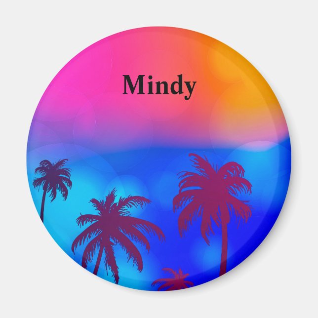 Íman Ímã de Nome Personalizado (Frente)