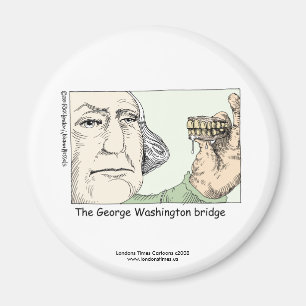 Íman Ímã de Novidade Engraçado da Ponte George Washingt