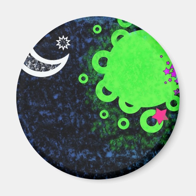 Íman ímã de olhos estrelados (Frente)