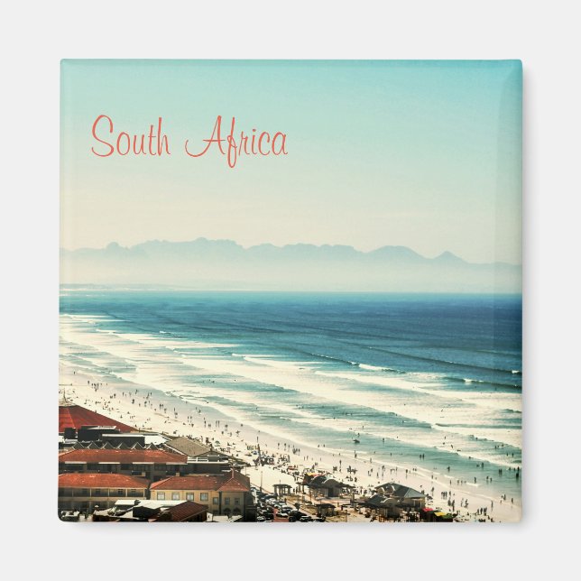 Íman Ímã de Ondas do Mar Oceano Iate Surfing África do  (Frente)
