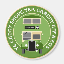 Íman Ímã de ônibus de dois andares vintage de Aberdeen