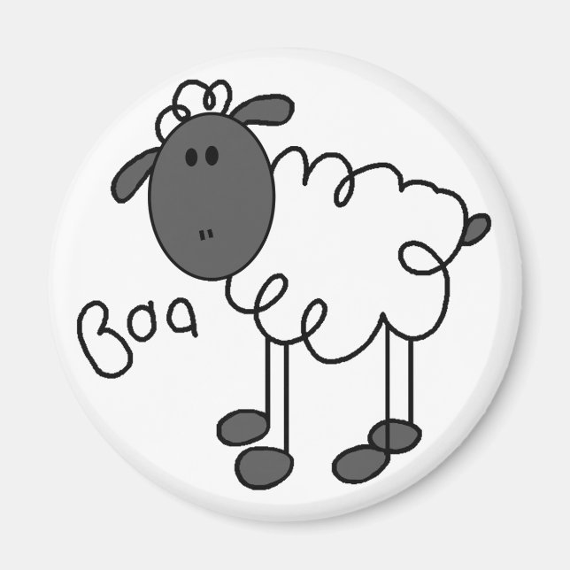 Íman Ímã de Ovelha Baa (Frente)