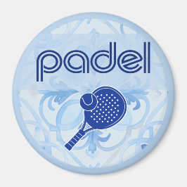 Íman Ímã de Padel – Vibrações de Azulejo Espanhol em Az