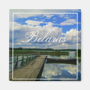 Íman Ímã de Paisagem Natureza Lago Céu Belarus