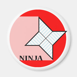 Íman Ímã de papel da estrela de Ninja