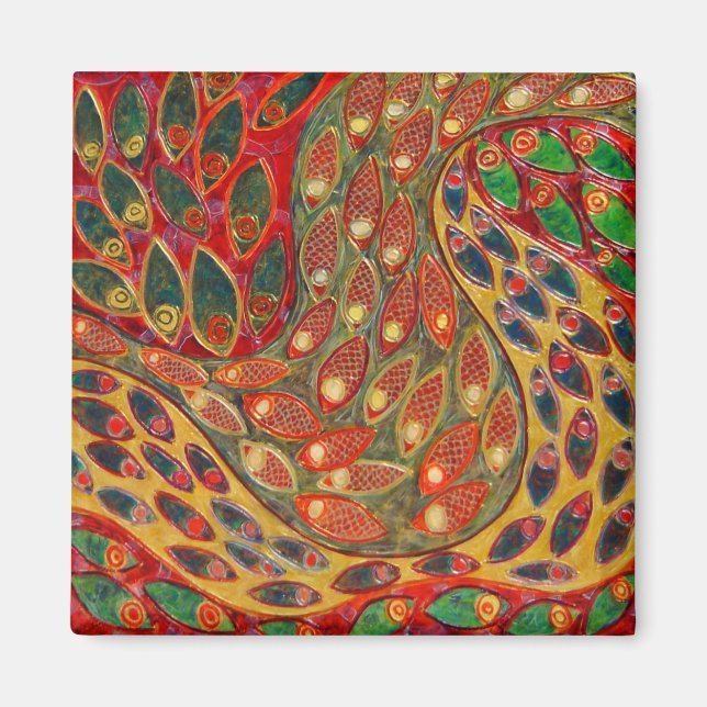 Íman ímã de passagem (pintura) (Frente)