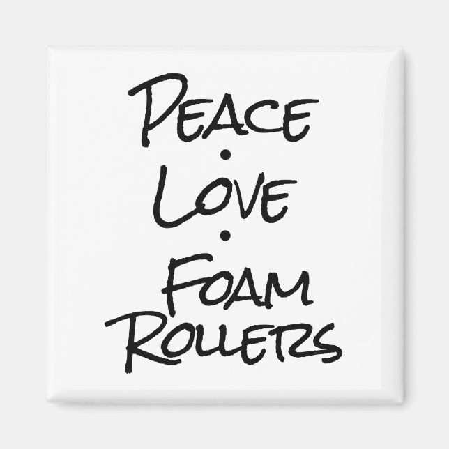 Íman Ímã de Paz Amor Rolo de Espuma (Frente)