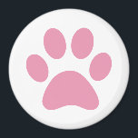 Íman Ímã de Pegada de Pata<br><div class="desc">Design divertido de pegada de pata para amantes de animais!</div>