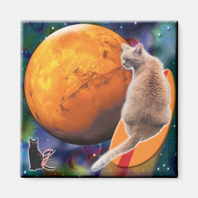 Íman Ímã de Pimenta Malagueta Star Surfer-Cat (Frente)