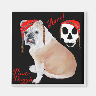 Íman Ímã de Pirata Bulldog Inglês