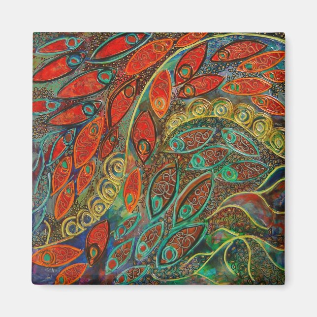 Íman ímã de porta giratória (pintura) (Frente)