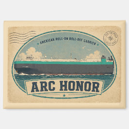 Íman Ímã de Postcard de Honra ARC
