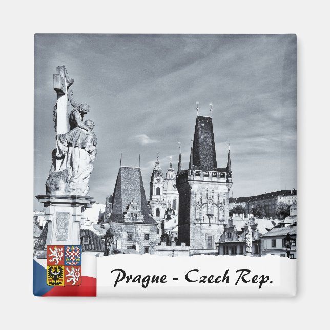 Íman Ímã de Praga, Ponte Carlos, Torres (Frente)