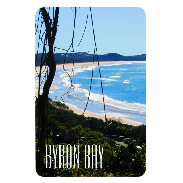 Íman ímã de praia de byron bay (Vertical)