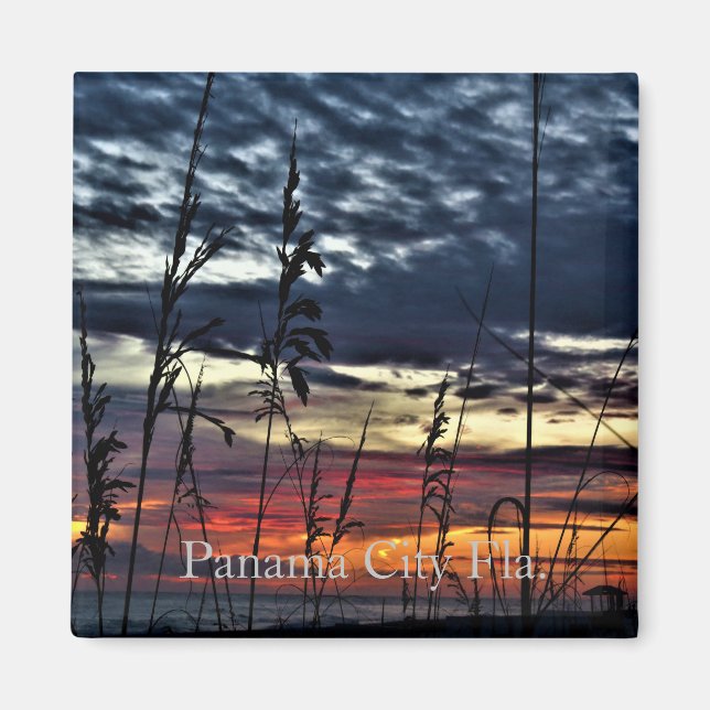 Íman imã de praia do Panamá (Frente)