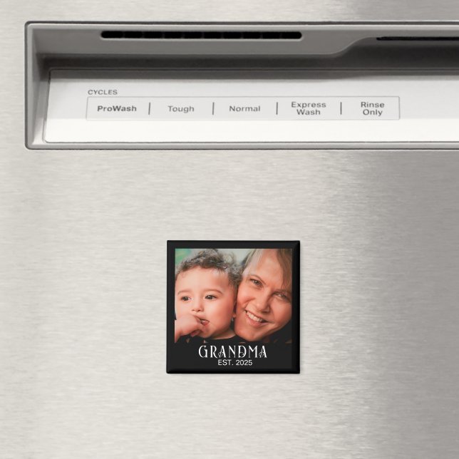 Íman Ímã de Presente de Foto da Avó Estabelecida (In Situ (Dishwasher))