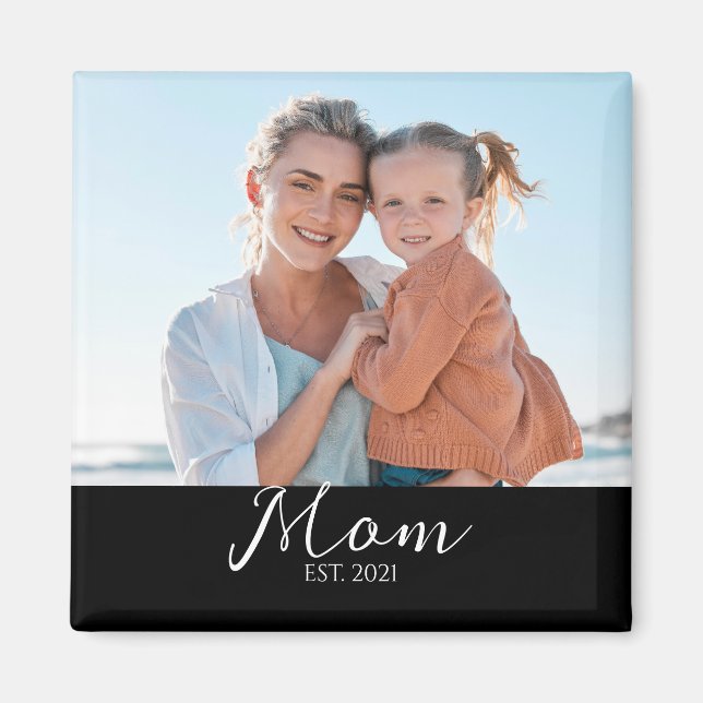 Íman Ímã de Presente de Foto da Mamãe (Frente)