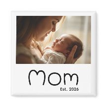 Ímã de Presente de Foto da Mamãe