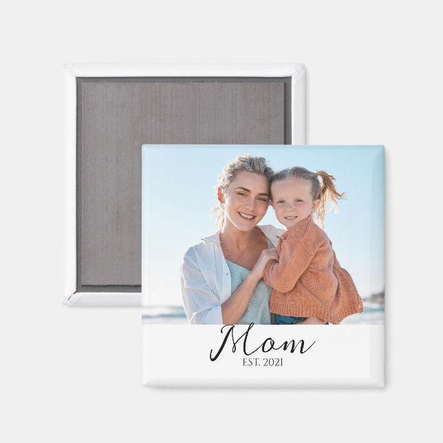 Íman Ímã de Presente de Foto da Mamãe (Front/Back)