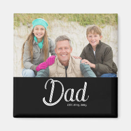 Íman Ímã de Presente de Foto do Papai Estabelecido