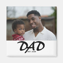 Ímã de Presente de Foto do Papai Fundador