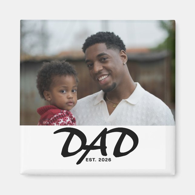 Íman Ímã de Presente de Foto do Papai Fundador (Frente)