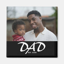 Ímã de Presente de Foto do Papai Fundador