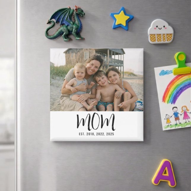 Íman Ímã de Presente de Foto Estabelecida pela Mamãe (Criador carregado)