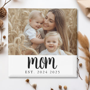 Íman Ímã de Presente de Foto Estabelecido Mãe Minimalis