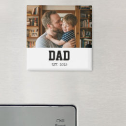 Íman Ímã de presente do Dia dos Pais Minimal Dad Establ