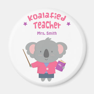 Íman Ímã de Professor Ursinho Koala Humor Engraçado
