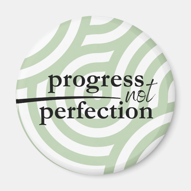 Íman Ímã de Progresso Não Perfeição (Frente)