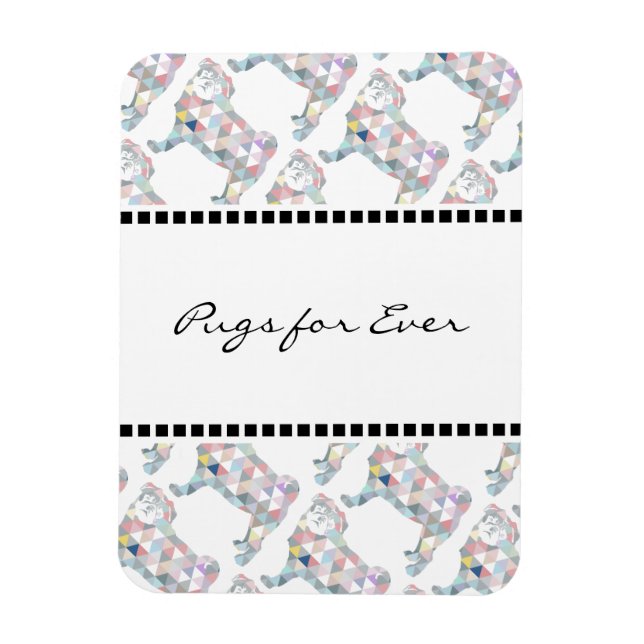 Íman Ímã de Pug (Vertical)